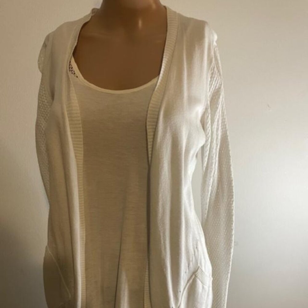 CARDIGAN - White Belldini -Small/Medium